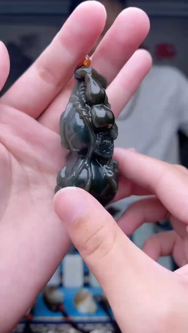 和田玉未镶嵌挂件1