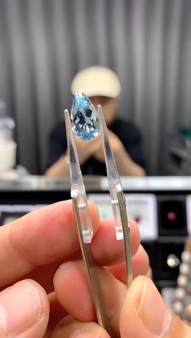 海蓝宝石裸石未镶嵌3.6ct 11