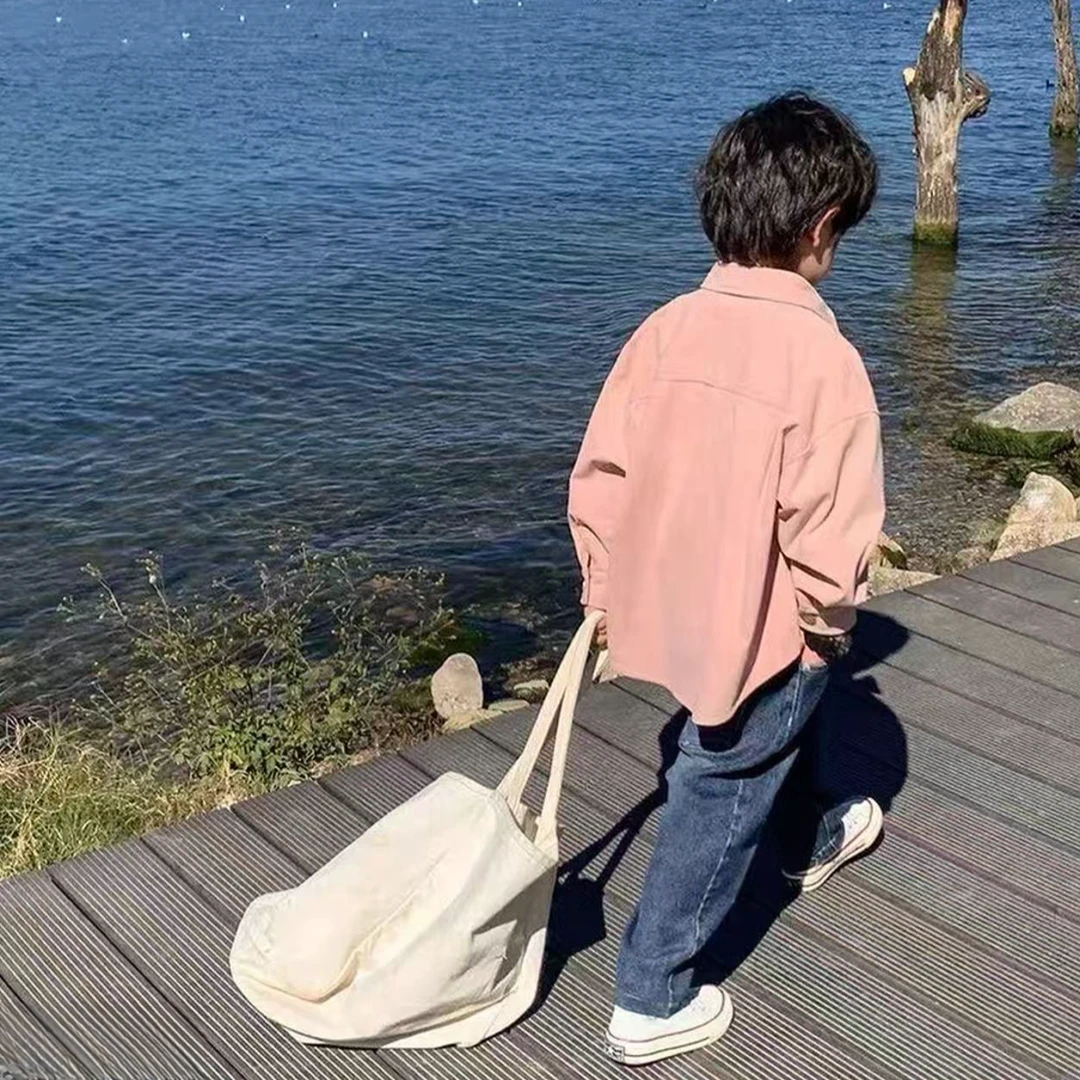 k176儿童条纹渣男风粉色外套秋季