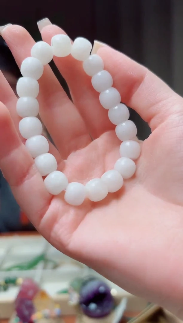 未镶嵌手链和田玉天然和田玉白玉手串