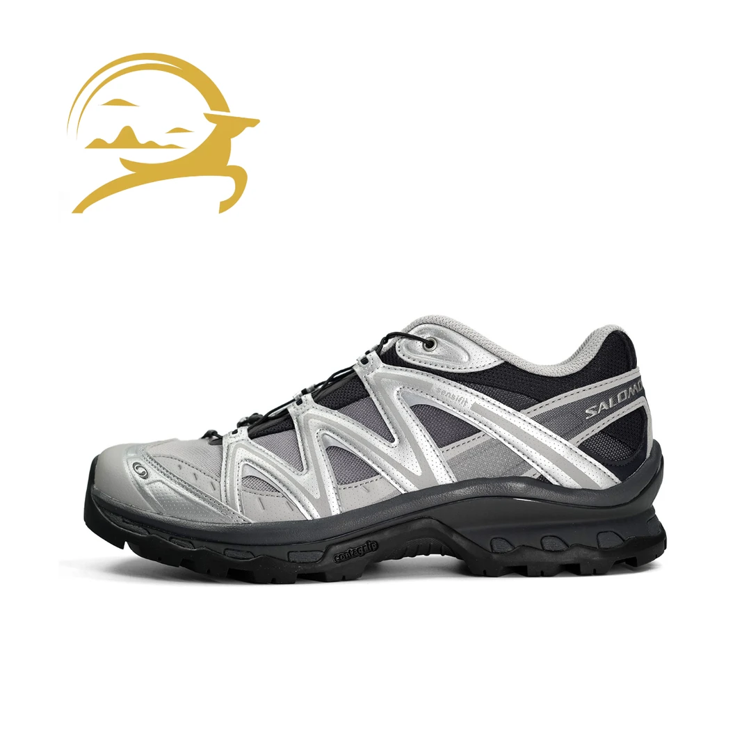 SALOMON萨洛蒙 XT-Quest 休闲百搭减震防滑 低帮跑步鞋 合金黑银