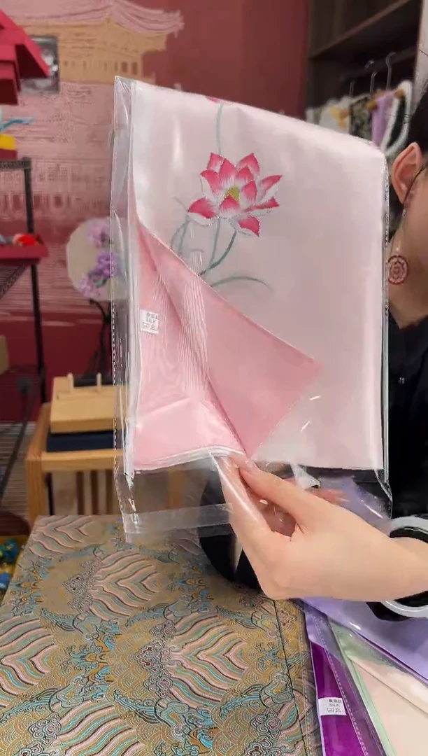 【闪购商品】刺绣苏绣100桑蚕丝丝巾