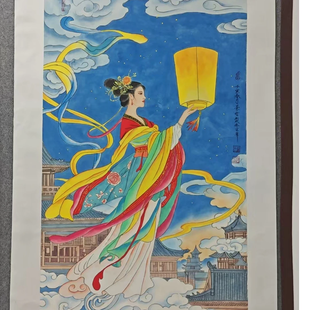 荣宝书画甄选-八尺幅国画-中秋-C