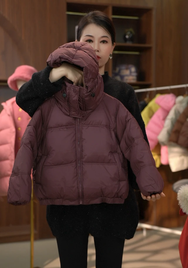 2024冬季（涵涵妈）新国标90白鸭绒时尚洋气百搭保暖羽绒服