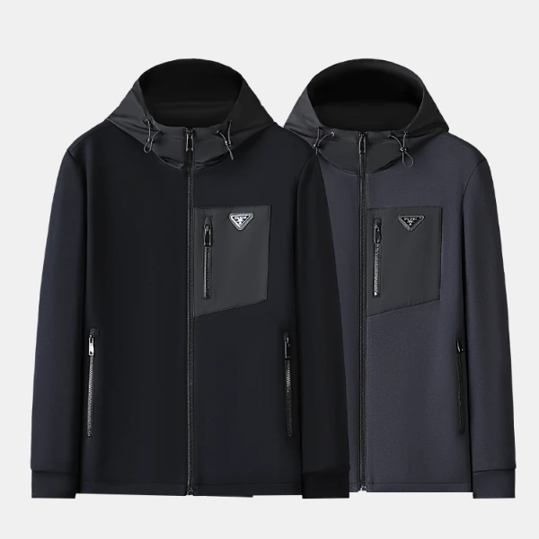 原创设计户外情侣透气薄款跑步防风防泼水男士长袖外套-A611