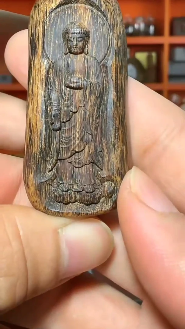 吊坠沉香152号双面雕观音多样性发一