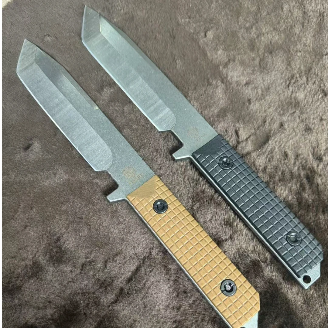 方头【挺近者】ATS-34钢一体龙骨高品质户外露营水果刀适合收藏