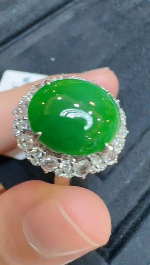 【闪购商品】翡翠戒指18K金镶嵌多样性团购发一件
