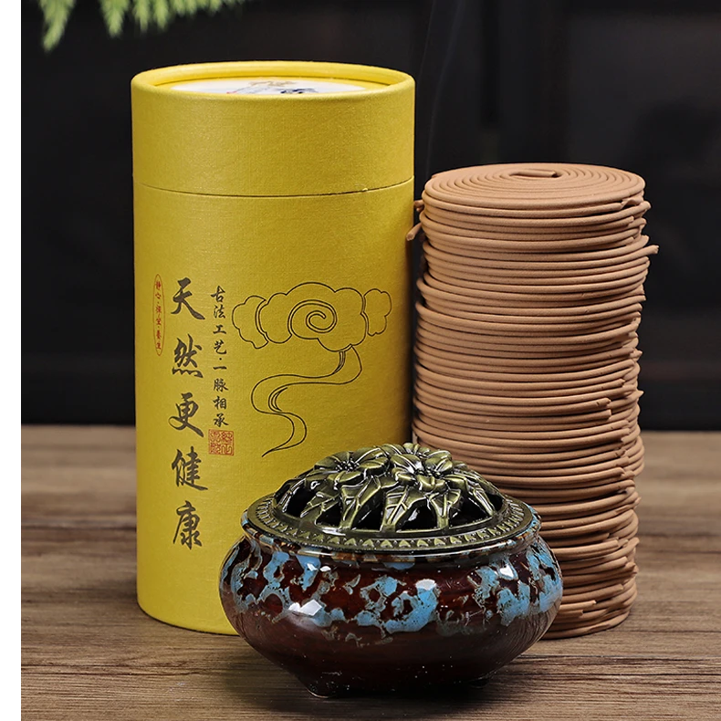 桂花香盘香檀香熏香家用室内持久留香清新盘香艾草除臭