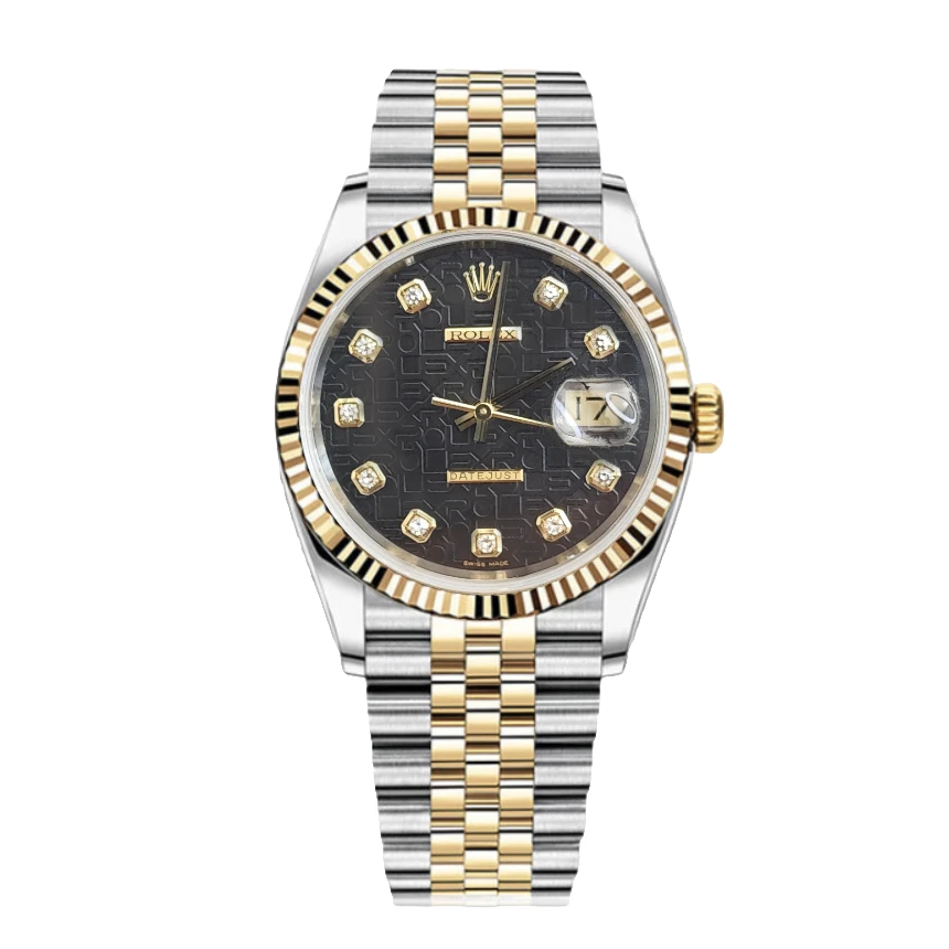 99新 Rolex/劳力士 日志系列/36mm/黑电脑盘/原钻/自动机械/单表