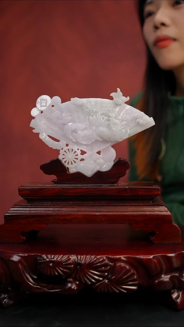 未镶嵌摆件翡翠家和万事兴