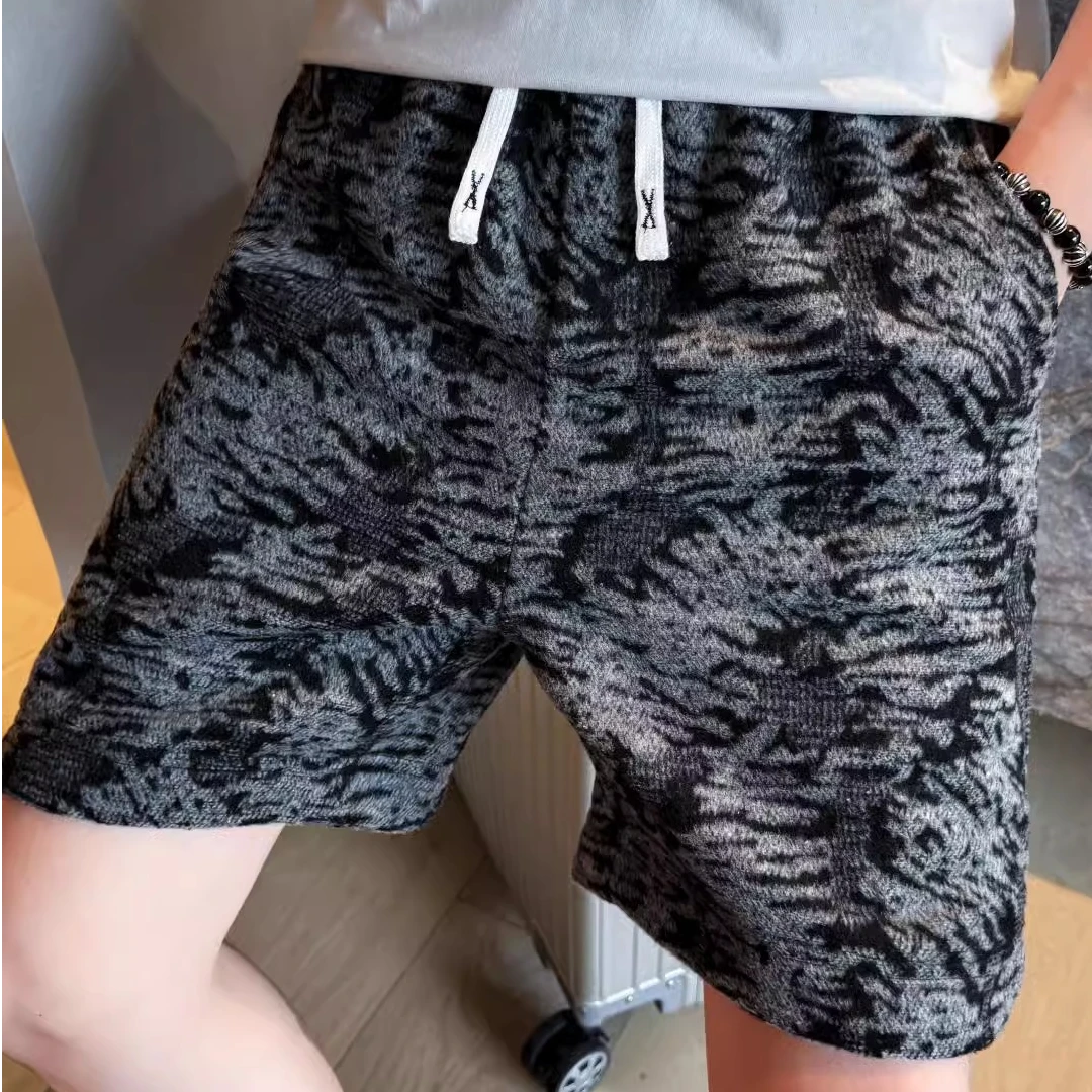高级感扎染短裤男休闲宽松五分裤潮牌中裤子男款夏季大裤衩子