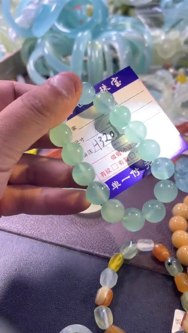 未镶嵌蛇纹石玉手链11