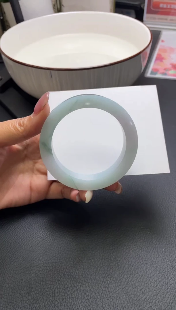 未镶嵌手镯定制翡翠s****y正圈AJH53SZDZS