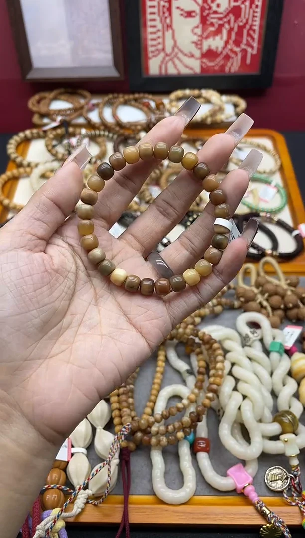 手串龙脊菩提龙脊菩提多宝妖纹老型桶珠手串