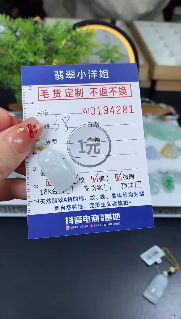 【闪购商品】翡翠颈饰未镶嵌批量货品 多样性发其一/4281