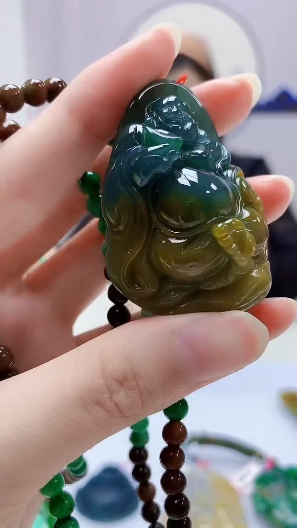 定制翡翠未镶嵌4852zm-毛货赠珠链168