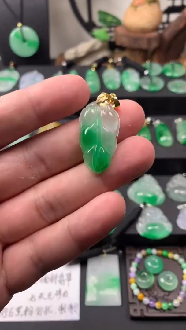 颈饰未镶嵌翡翠所见即所得，一图一物