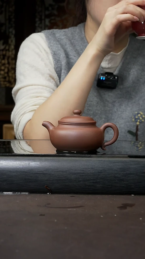 【闪购商品】紫砂茶壶老紫泥 仿古 140cc 057