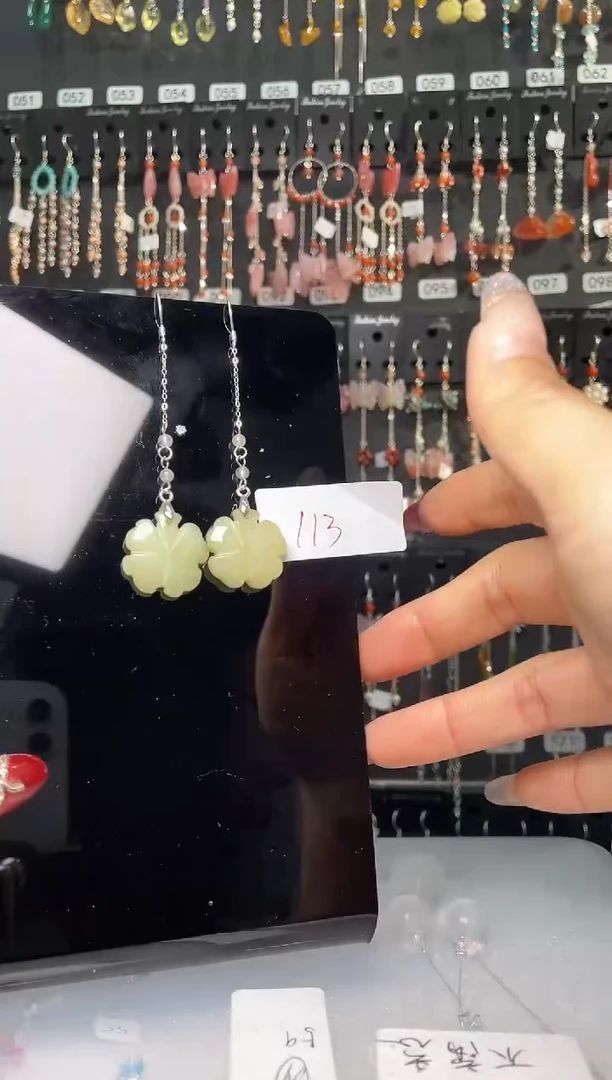 【闪购商品】紫晶耳饰银S925镶嵌喜欢拍