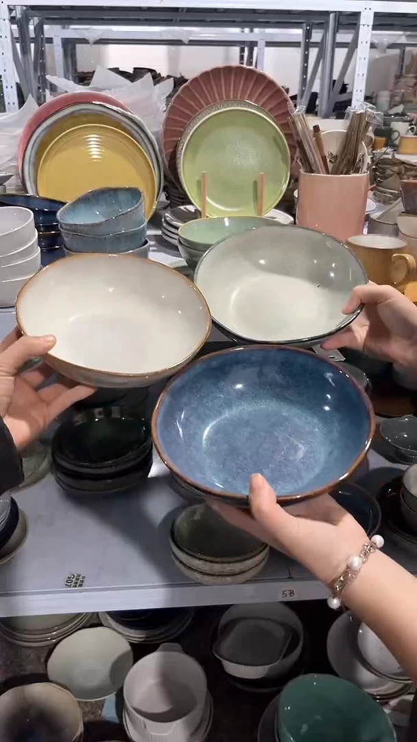 【闪购商品】瓷片外贸尾货瑕疵满20包邮X3 菜碗组合