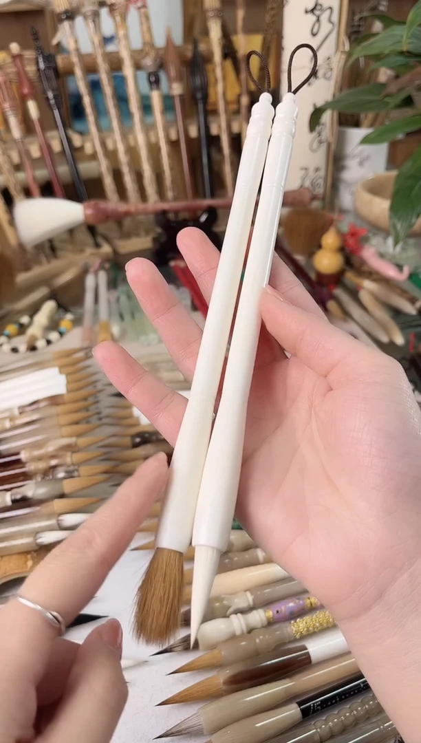 【清水试笔，拒绝蘸墨】墨琳笔庄毛笔2支