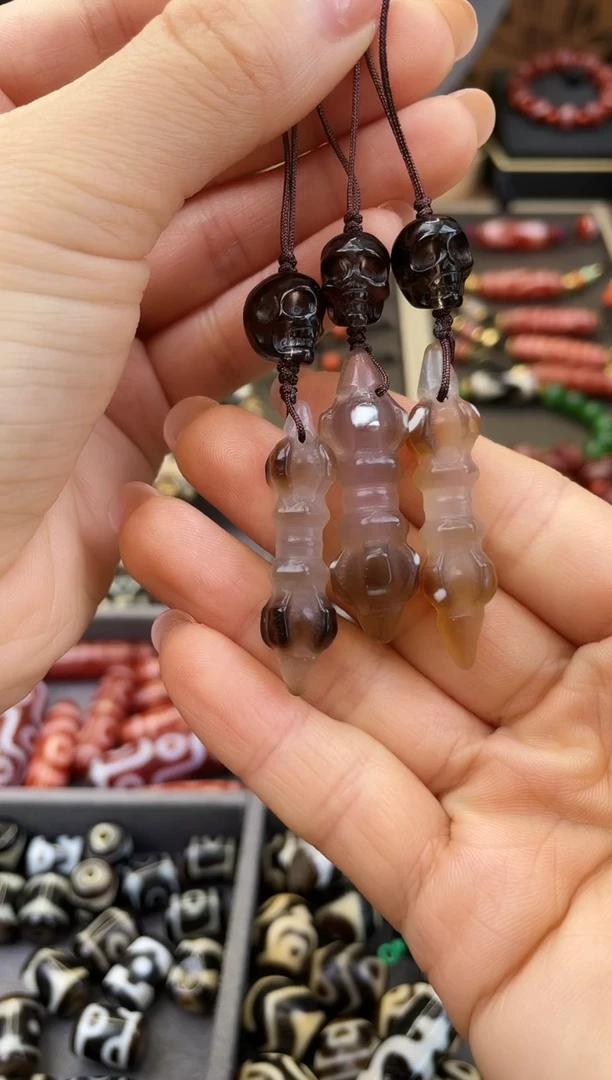 未镶嵌挂件玛瑙/玉髓精品行运金刚杵杵多样性发货选其一