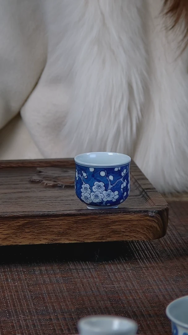 【闪购商品】折葵非器手工手绘冰梅迷你炉式杯