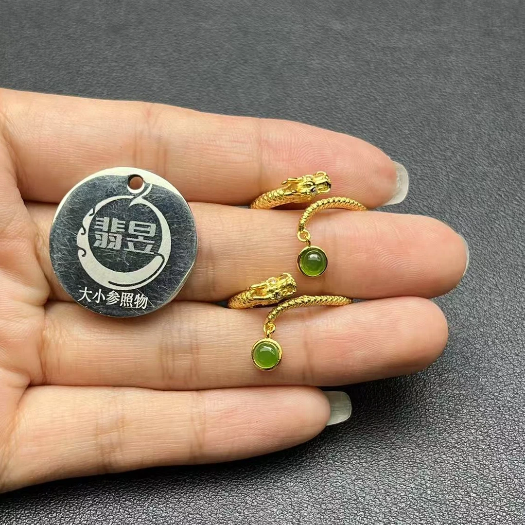 翡昱-B1-14456-和田玉戒指s925银镶-多样性发其一C