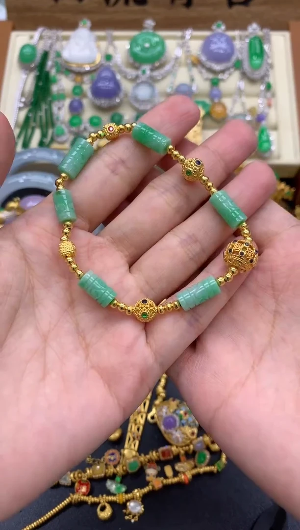 未镶嵌手链翡翠327-中国好珍宝