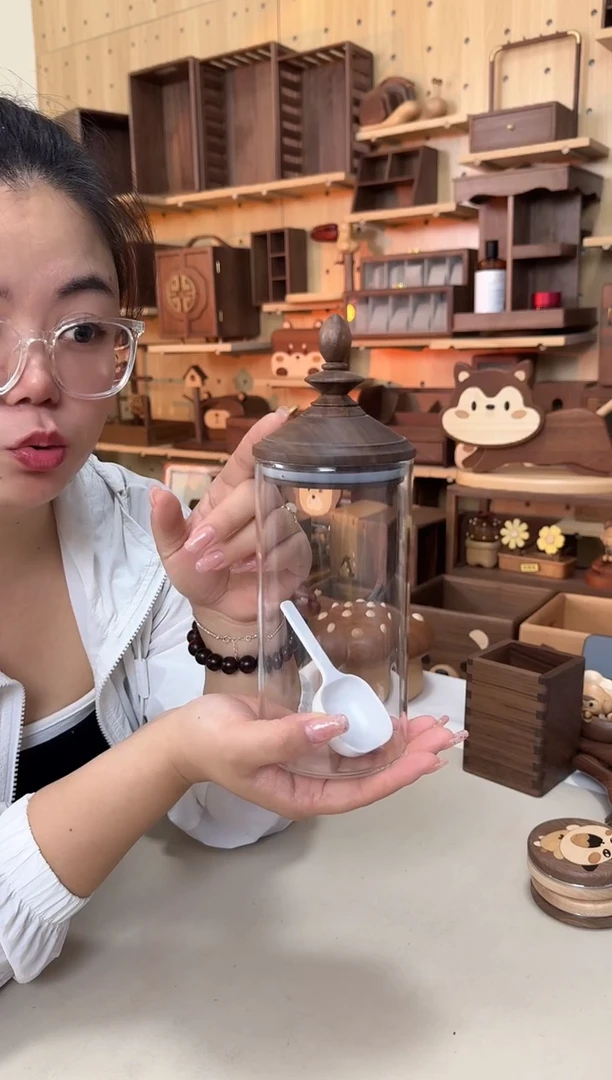 木北美黑胡桃大号玻璃罐特价