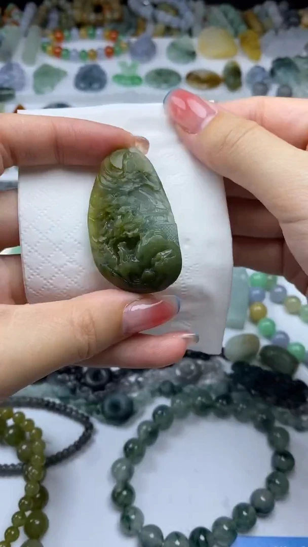 未镶嵌定制翡翠毛货定制不退不换