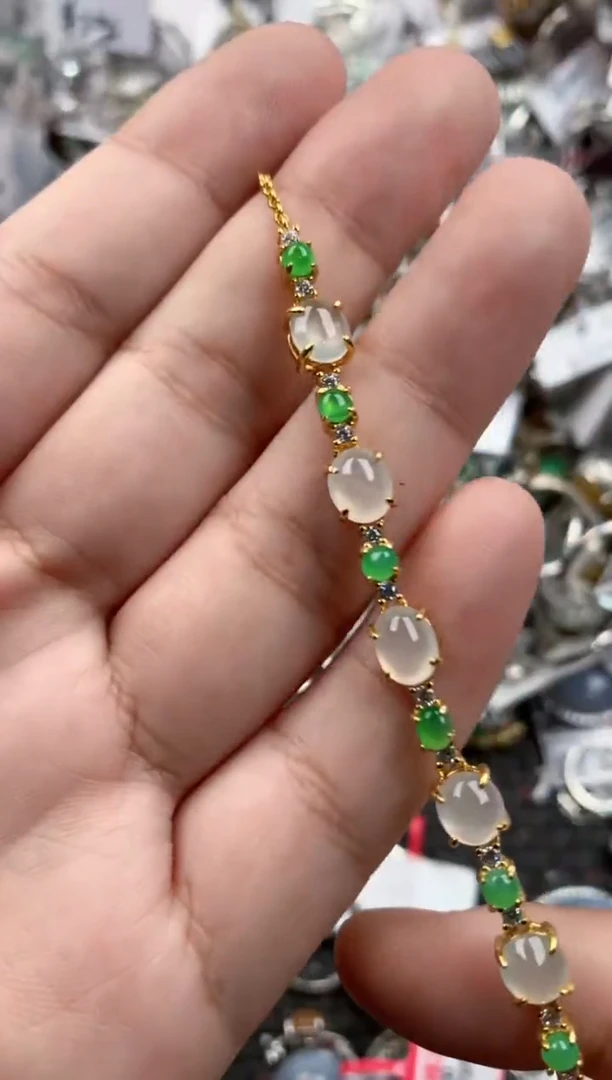 银S925镶嵌戒指翡翠111   5