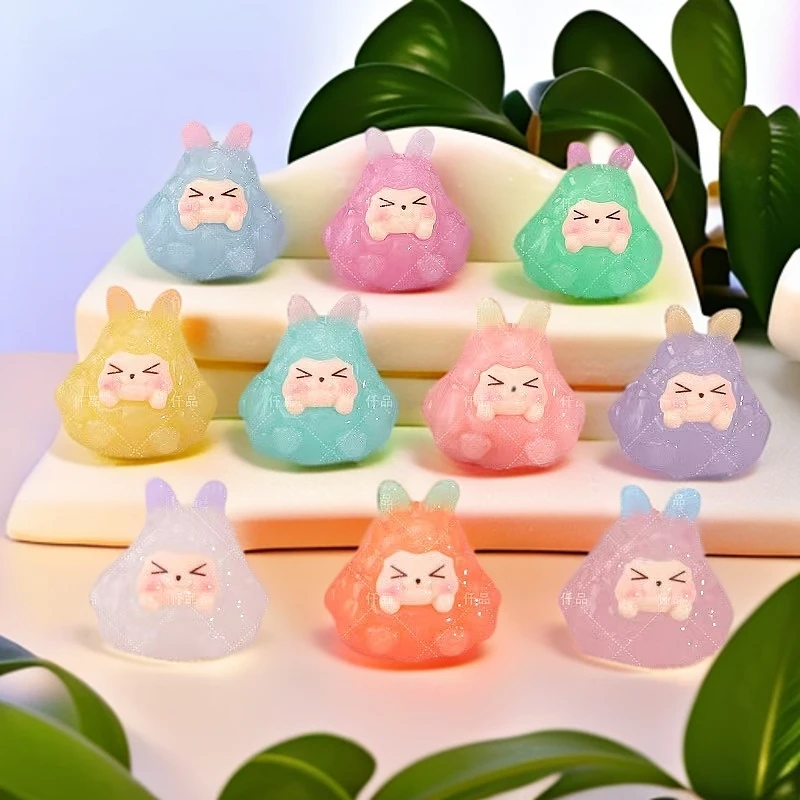 【双许愿+九宫格+对对碰】夜光果冻KK摆件