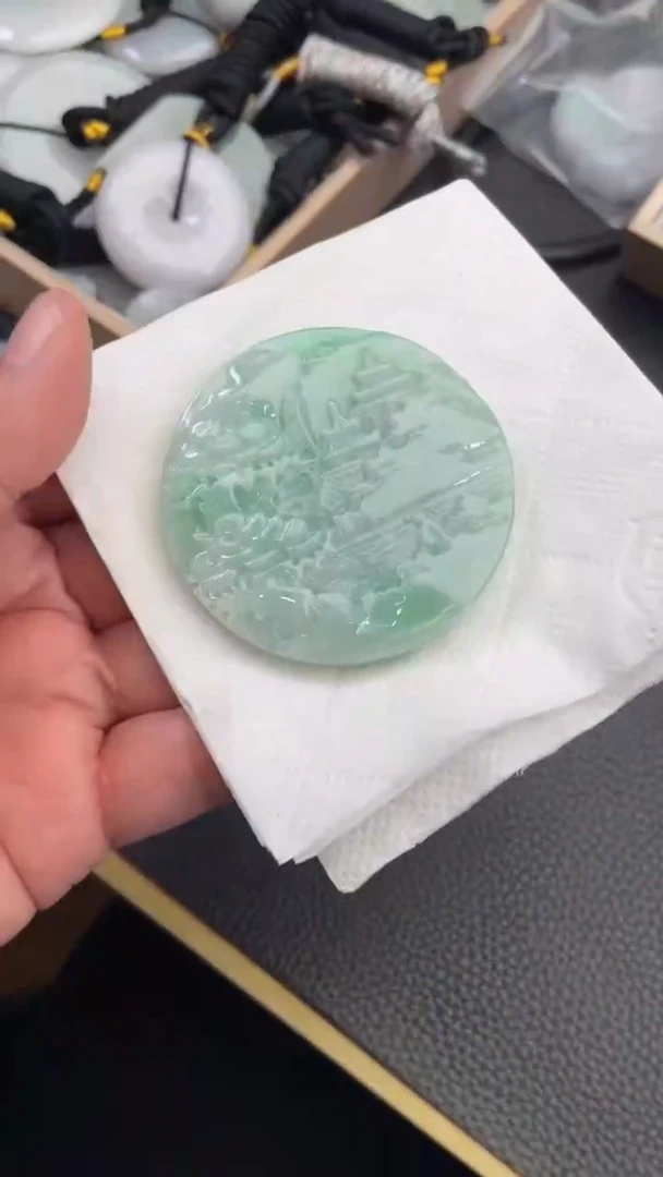 颈饰未镶嵌翡翠天然缅甸翡翠A货316