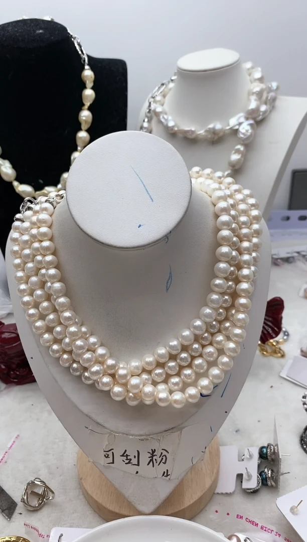 【闪购商品】淡水珍珠颈饰钛钢126