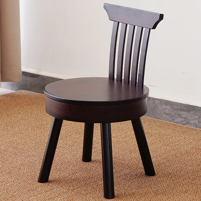 网红家具旋转椅子靠背小凳子学习椅创意客厅中式凳子人体工学椅