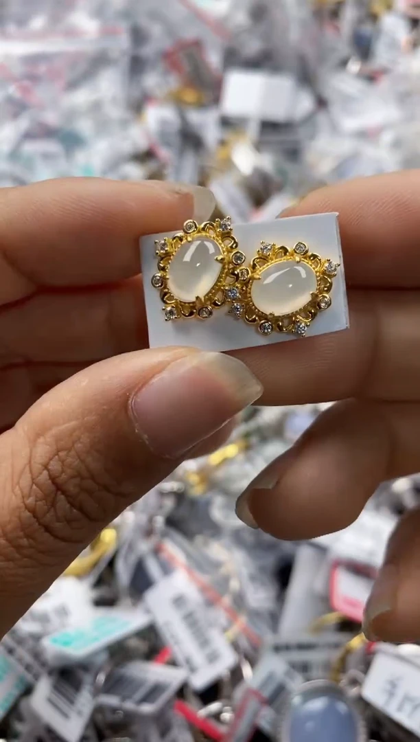 银S925镶嵌戒指翡翠8888----8