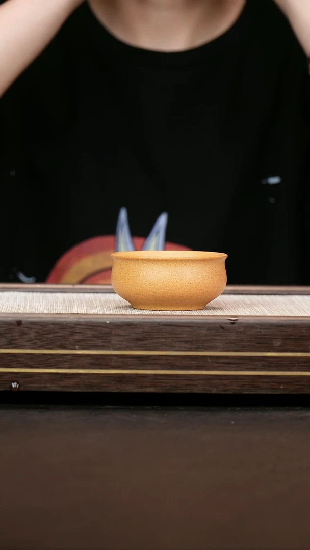 茶壶紫砂黄金段  普洱杯