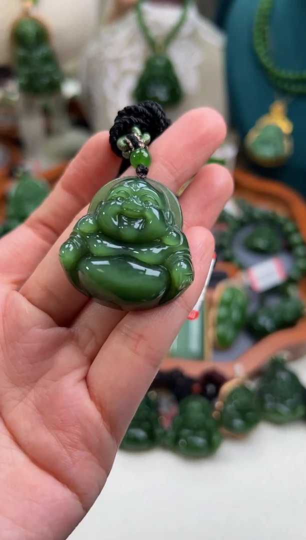 颈饰未镶嵌和田玉碧玉34.35.12左右