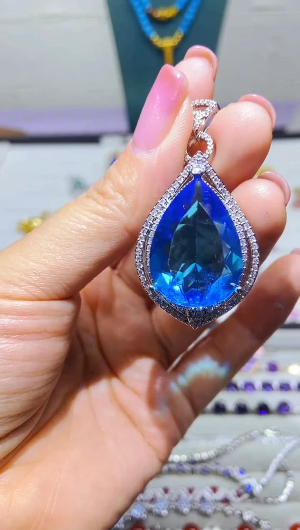 银S925镶嵌耳饰紫晶1