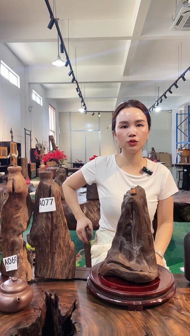 木A080久福堂乌木花器