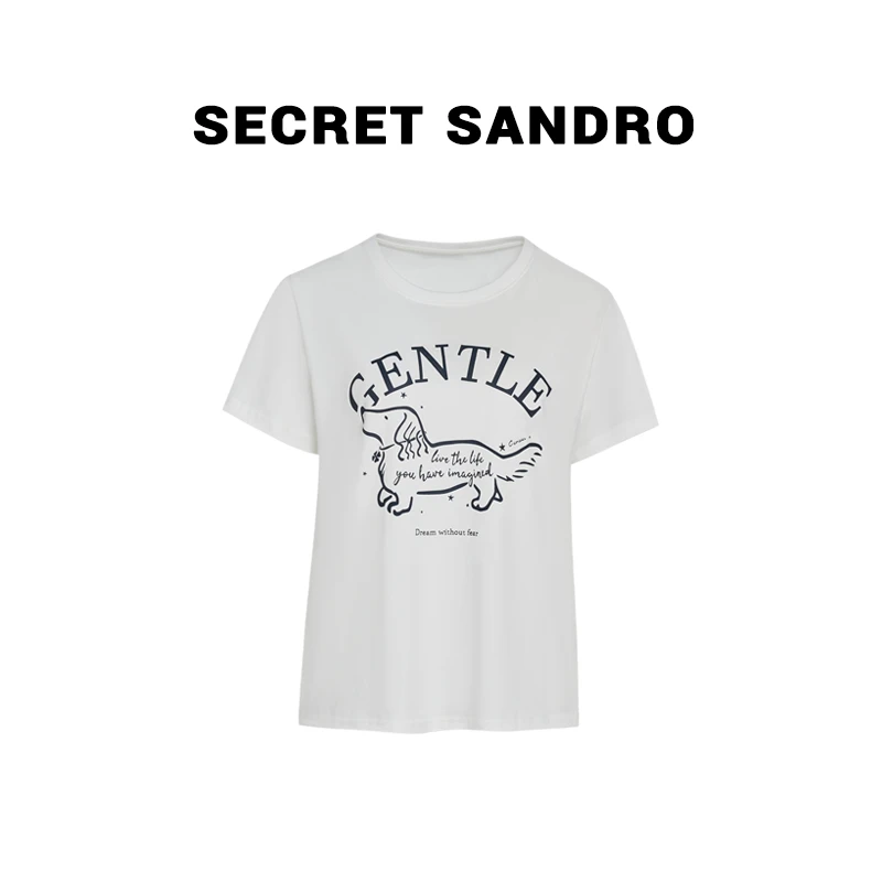 【小狗T】【Secret Sandro】鸥小柒 T恤 T55202021Q