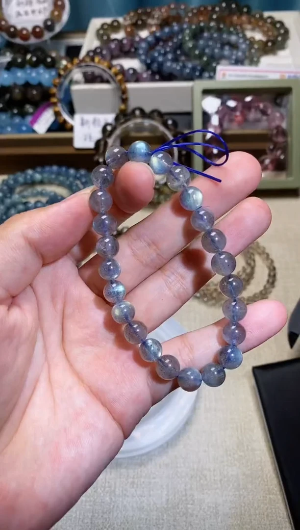 水晶手串未镶嵌灰月光