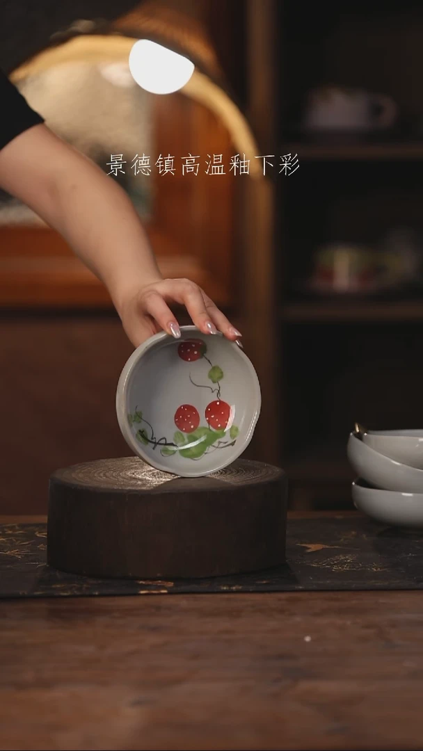 陶瓷景德镇高温釉下手绘陶瓷458