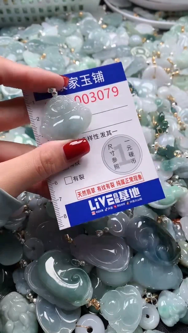 翡翠未镶嵌吊坠(不含链)3079