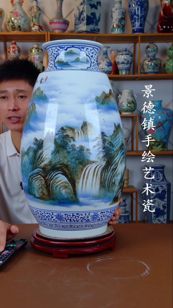 现代景德镇手工手绘陶瓷摆件54