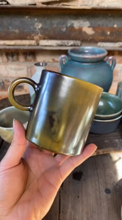 【闪购商品】浪鬼家釉绘柴烧杯