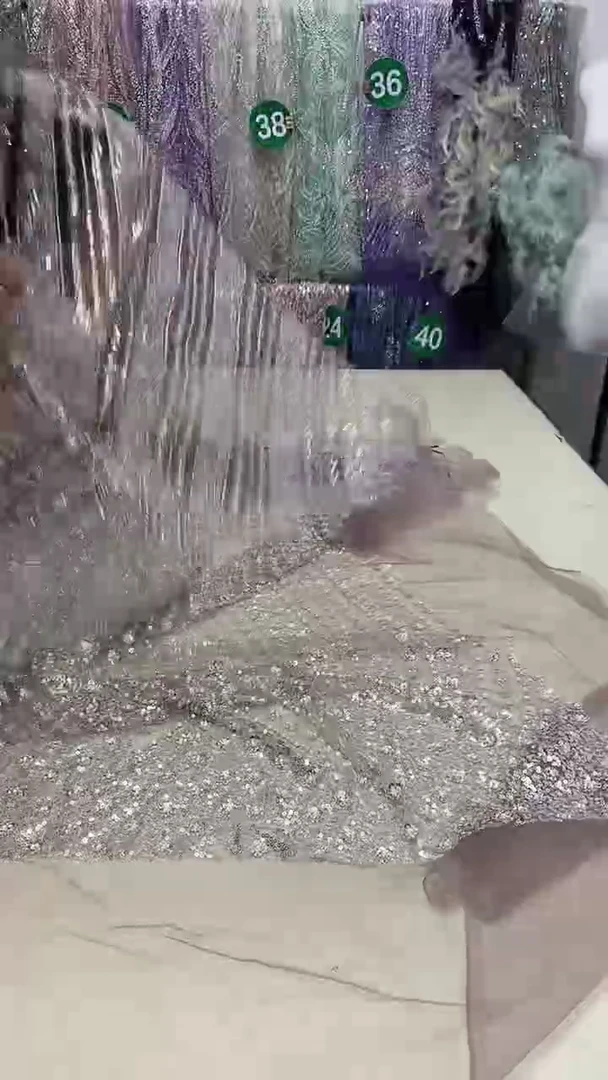 网纱61号珠绣布料