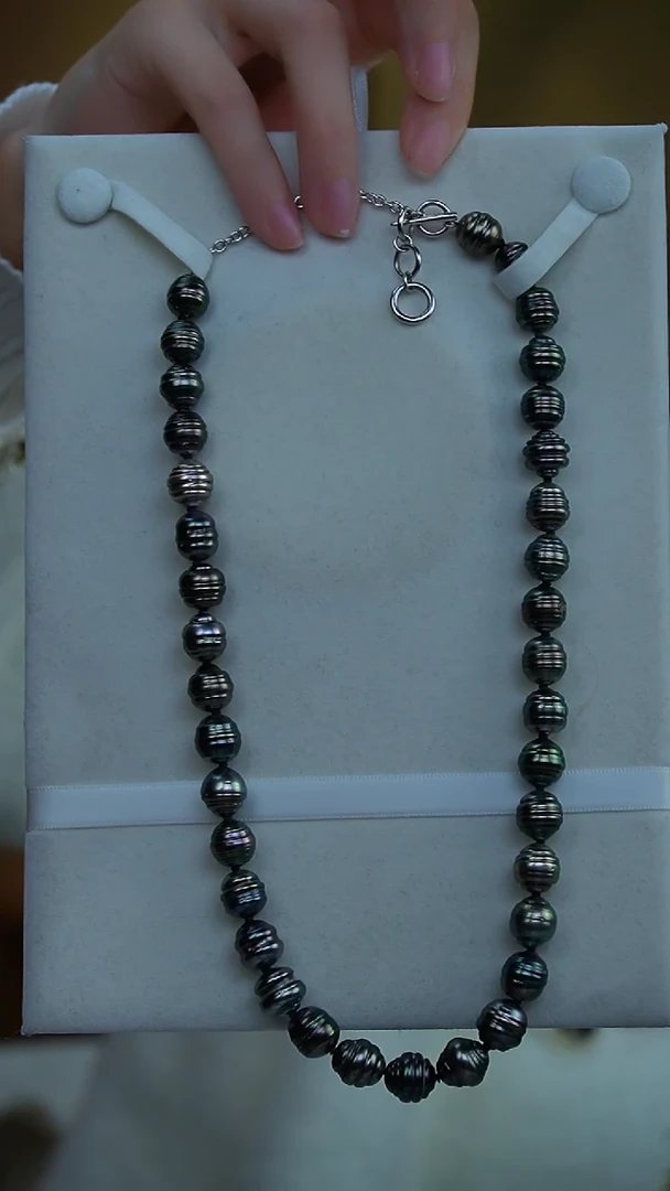 【闪购商品】海水珍珠项链未镶嵌大溪地螺纹（多样性发其一）